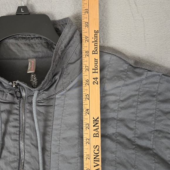 FP Movement Slow Rush‎ Half Zip Pullover Jacket Womens Large Casual Gray - Picture 7 of 8